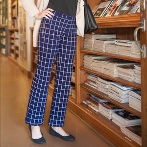 Betabrand Dress Pant, straight leg, macro grid